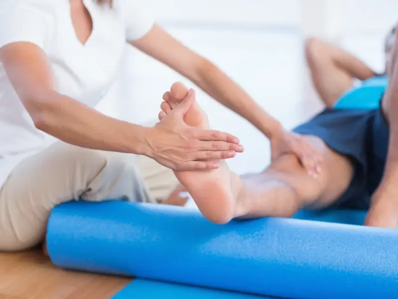 Physio à domicile après une fracture